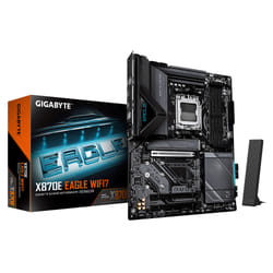 GIGABYTE X870E EAGLE WIFI7 Carte Mère – Compatible avec les processeurs AMD Ryzen 9000, VRM numérique 16+2+2 phases, jusqu'à 8200 MHz DDR5 (OC), 1x PCIe 5.0 + 3x PCIe 4.0, Wi-Fi 7, LAN 5 GbE, USB 4