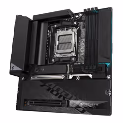 GIGABYTE B850M AORUS STEALTH Carte Mère – Processeurs AMD Ryzen 9000 Series, VRM numérique 8+2+2 phases, jusqu'à 8200MHz DDR5 (OC), 1xPCIe 5.0 + 2xPCIe 4.0 M.2, Wi-Fi 7, LAN 5GbE, USB 3.2 Gen 2 - Vue supplémentaire 4