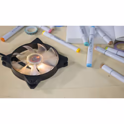 Cooler Master MasterFan Pro 140 Air Flow RGB Processeur Ventilateur Noir, Transparent