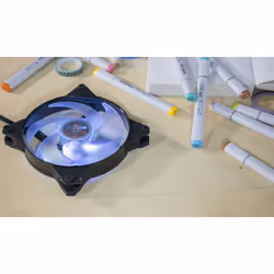 Cooler Master MasterFan Pro 140 Air Pressure RGB Boitier PC Ventilateur Noir, Transparent
