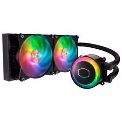 Cooler Master MASTERLIQUID ML240R RGB, Refroidisseur de liquide tout-en-un, 66,7 cfm, Noir