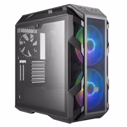 Cooler Master MasterCase H500M, Midi Tower, PC, Gris, ATX, EATX, micro ATX, Mini-ATX, Verre, Mesh, Acier, Jouer