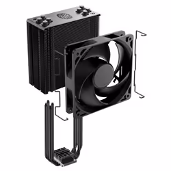 Cooler Master Hyper 212 Black Edition Processeur Refroidisseur 12 cm Noir - Vue supplémentaire 8