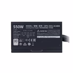 Cooler Master MWE 550 White 230V - V2 unité d'alimentation d'énergie 550 W 24-pin ATX ATX Noir - Vue supplémentaire 6