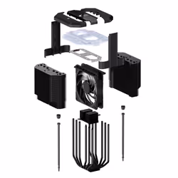 Cooler Master MasterAir MA620M Processeur Refroidisseur 12 cm Noir - Vue supplémentaire 5