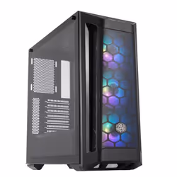Cooler Master MasterBox MB511 ARGB, Midi Tower, PC, Noir, ATX, EATX, micro ATX, Mini-ITX, SSI CEB, Plastique, Acier, Verre tr ...