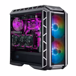 Cooler Master MasterCase H500P Mesh ARGB, Midi Tower, PC, Gris, ATX, EATX, micro ATX, Mini-ITX, Mesh, Plastique, Acier, Verre ...