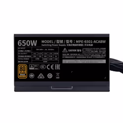 Cooler Master MWE 650 Bronze 230V V2 unité d'alimentation d'énergie 650 W 24-pin ATX ATX Noir