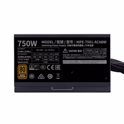 Cooler Master MWE 750 Bronze 230V V2 unité d'alimentation d'énergie 750 W 24-pin ATX ATX Noir