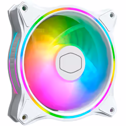 Cooler Master MasterFan MF120 Halo White Edition, Ventilateur, 12 cm, 650 tr/min, 1800 tr/min, 30 dB, 47,2 cfm