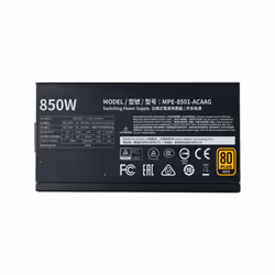 Cooler Master MWE Gold 850 - V2 Full Modular unité d'alimentation d'énergie 850 W 24-pin ATX ATX Noir