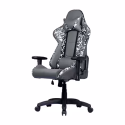 Cooler Master Gaming Caliber R1S CAMO Fauteuil de gaming Siège rembourré Noir, Gris, Blanc