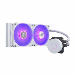 Cooler Master MasterLiquid ML240L V2 RGB White Edition, Refroidisseur de liquide tout-en-un, 12 cm, 62 cfm, Blanc