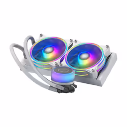 Cooler Master MasterLiquid ML240 Illusion White Edition, Refroidisseur de liquide tout-en-un, 47,2 cfm, Blanc
