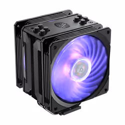 Cooler Master Hyper 212 RGB Black Edition w/LGA1700, Refroidisseur, 12 cm, 650 tr/min, 2000 tr/min, 30 dB, 59 cfm