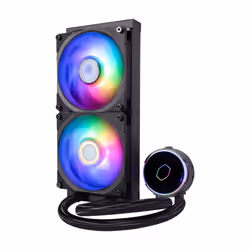 Cooler Master MasterLiquid PL240 Flux Processeur Liquid cooling kit 12 cm Noir