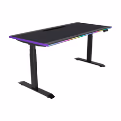 Cooler Master GD160 ARGB, Droit, Forme rectangulaire, Jouer, Noir, Jambes en T, Noir