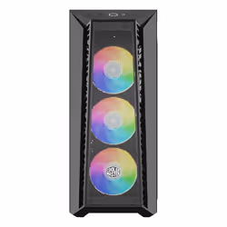 Cooler Master MasterBox 520 Mesh, Midi Tower, PC, Noir, ATX, EATX, micro ATX, Mini-ITX, SSI CEB, ABS, Acier, Verre trempé, Mu ...