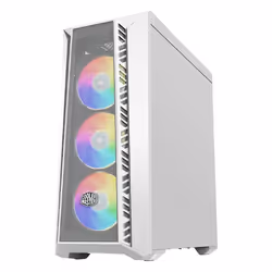 Cooler Master MasterBox 520 Mesh, Midi Tower, PC, Blanc, ATX, micro ATX, SSI CEB, Mini-ITX, EATX, ABS, Verre trempé, Acier, M ...