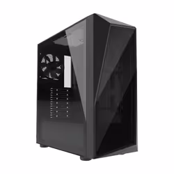 Cooler Master CMP 520L, Midi Tower, PC, Noir, ATX, micro ATX, Mini-ITX, Plastique, Acier, Verre trempé, 16,1 cm