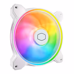 Cooler Master MasterFan MF140 HALO² White Edition, Ventilateur, 14 cm, 1600 tr/min, 27 dB, 59,51 cfm, 101 m³/h
