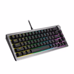 Cooler Master Peripherals CK720, Avec fil, USB, Clavier mécanique, AZERTY, LED RGB, Noir, Gris