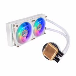 Cooler Master MasterLiquid PL240 Flux White Edition Boitier PC Liquid cooling kit 12 cm Blanc
