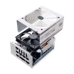Cooler Master MWE Gold 1250 - V2 ATX 3.0 White Version unité d'alimentation d'énergie 1250 W 24-pin ATX Blanc - Vue supplémentaire 6