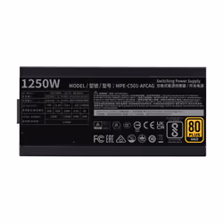 Cooler Master MWE Gold 1250 - V2 ATX 3.0 unité d'alimentation d'énergie 1250 W 24-pin ATX Noir - Vue supplémentaire 4