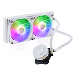 Cooler Master MasterLiquid 240L Core ARGB White, Kit de refroidissement du liquide, 12 cm, 650 tr/min, 1750 tr/min, 27,2 dB,  ...