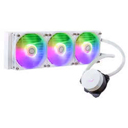 Cooler Master MasterLiquid 360L Core ARGB White, Kit de refroidissement du liquide, 12 cm, 650 tr/min, 1750 tr/min, 27,2 dB, ...