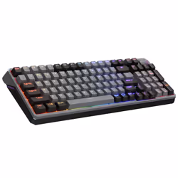 Cooler Master Peripherals MK770, Avec fil &sans fil, USB + RF Wireless + Bluetooth, Clavier mécanique, QWERTY, LED RGB, Gris  ...