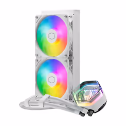 Cooler Master MasterLiquid 240 ATMOS White Processeur Kit de refroidissement du liquide 12 cm Blanc 1 pièce(s)