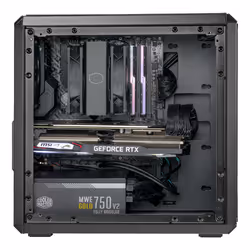 Cooler Master Q300L V2 Mini Tower Noir, Transparent - Vue supplémentaire 8