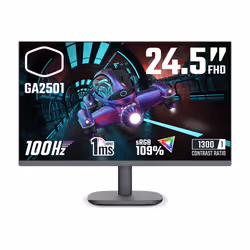 Cooler Master Gaming GA2501, 62,2 cm (24.5"), 1920 x 1080 pixels, Full HD, LED, 1 ms, Noir