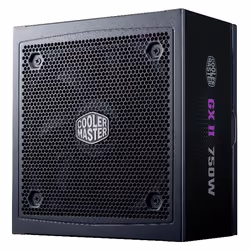 Cooler Master GX II Gold 750 ATX3.1, 750 W, 100 - 240 V, 50/60 Hz, 10 - 5 A, Actif, 120 W