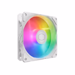 Cooler Master SickleFlow Edge 120 ARGB White Edition, Ventilateur, 12 cm, 690 tr/min, 2500 tr/min, 120 m³/h, Blanc