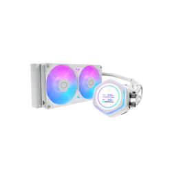 Cooler Master MasterLiquid Atmos II LCD Processeur Kit de refroidissement du liquide 12 cm Blanc 1 pièce(s)