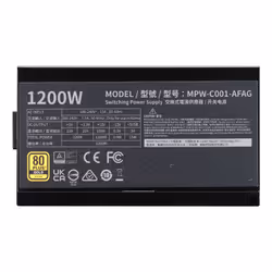 Cooler Master Elite Gold 1200 unité d'alimentation d'énergie 1200 W 24-pin ATX ATX Noir - Vue supplémentaire 4