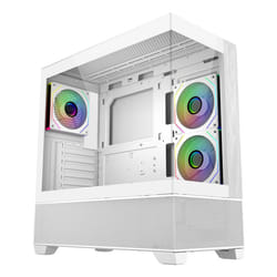 Cooler Master Elite 690 Wood Midi Tower Blanc