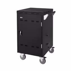 AVer E32c, Panier/chariot multimédia, Noir, Ordinateur portable/tablette, 35,6 cm (14"), 2 étagères, 4 roue(s)