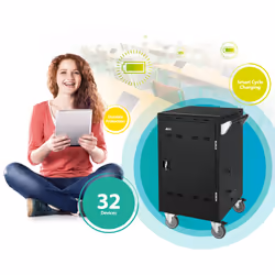 AVer E32c Noir Ordinateur portable/tablette Panier/chariot multimédia