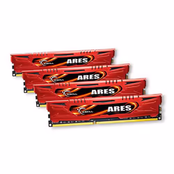 G.Skill Ares, 32GB (4x 8GB) DDR3, 32 Go, 4 x 8 Go, DDR3, 2133 MHz, 240-pin DIMM, Rouge