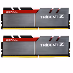 G.Skill 16GB DDR4, 16 Go, 2 x 8 Go, DDR4, 3200 MHz, Gris, Noir, Rouge