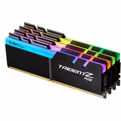 G.Skill Trident Z RGB F4-3200C16Q-64GTZR, 64 Go, 4 x 16 Go, DDR4, 3200 MHz, 288-pin DIMM
