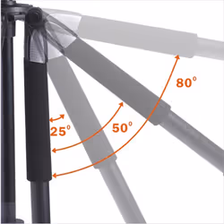 Vanguard ALTAPRO263AB100 trépied Caméras numériques 3 pieds Noir - Vue supplémentaire 7