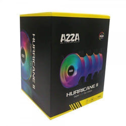 Kit de ventilateurs - AZZA - Hurricane II ARGB - 120mm - RGB digital - Contrôleur RF inclus