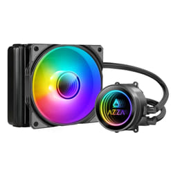 Azza LCAZ-120C-ARGB système de refroidissement d’ordinateur Processeur Kit de refroidissement du liquide 12 cm Noir 1 pièce(s)