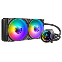 Azza LCAZ-240C-ARGB système de refroidissement d’ordinateur Processeur Kit de refroidissement du liquide 12 cm Noir 1 pièce(s)