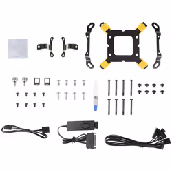Azza LCAZ-240C-ARGB système de refroidissement d’ordinateur Processeur Kit de refroidissement du liquide 12 cm Noir 1 pièce(s)
